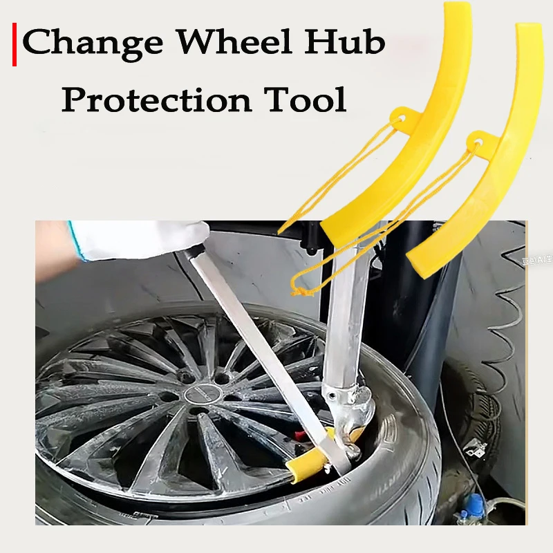 

5pcs Car Motorcycle Change Wheel Hub Protection Tool Scratch-Resistant Cover Tire lever Protective Pad Wheel Rim Protector