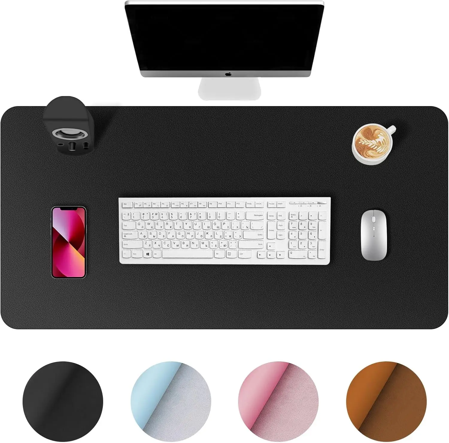 

Большой кожаный коврик для офисного стола, подставка для мыши и клавиатуры, коврик для компьютера и ноутбука, защита и покрытие для рабочего стола, подкладка для письма