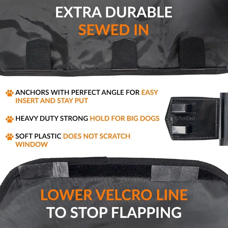 واقي باب السيارة للكلاب - مقاوم للخدش ومقاوم للماء - واقي متين للخدش للحيوانات الأليفة مقاس 27 × 22 بوصة للسيارات