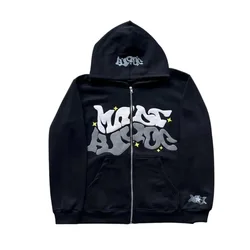 Moletom com capuz feminino Y2K, moletom com capuz Harajuku, capuz de rua grande gótico Hip Hop masculino, outono, inverno