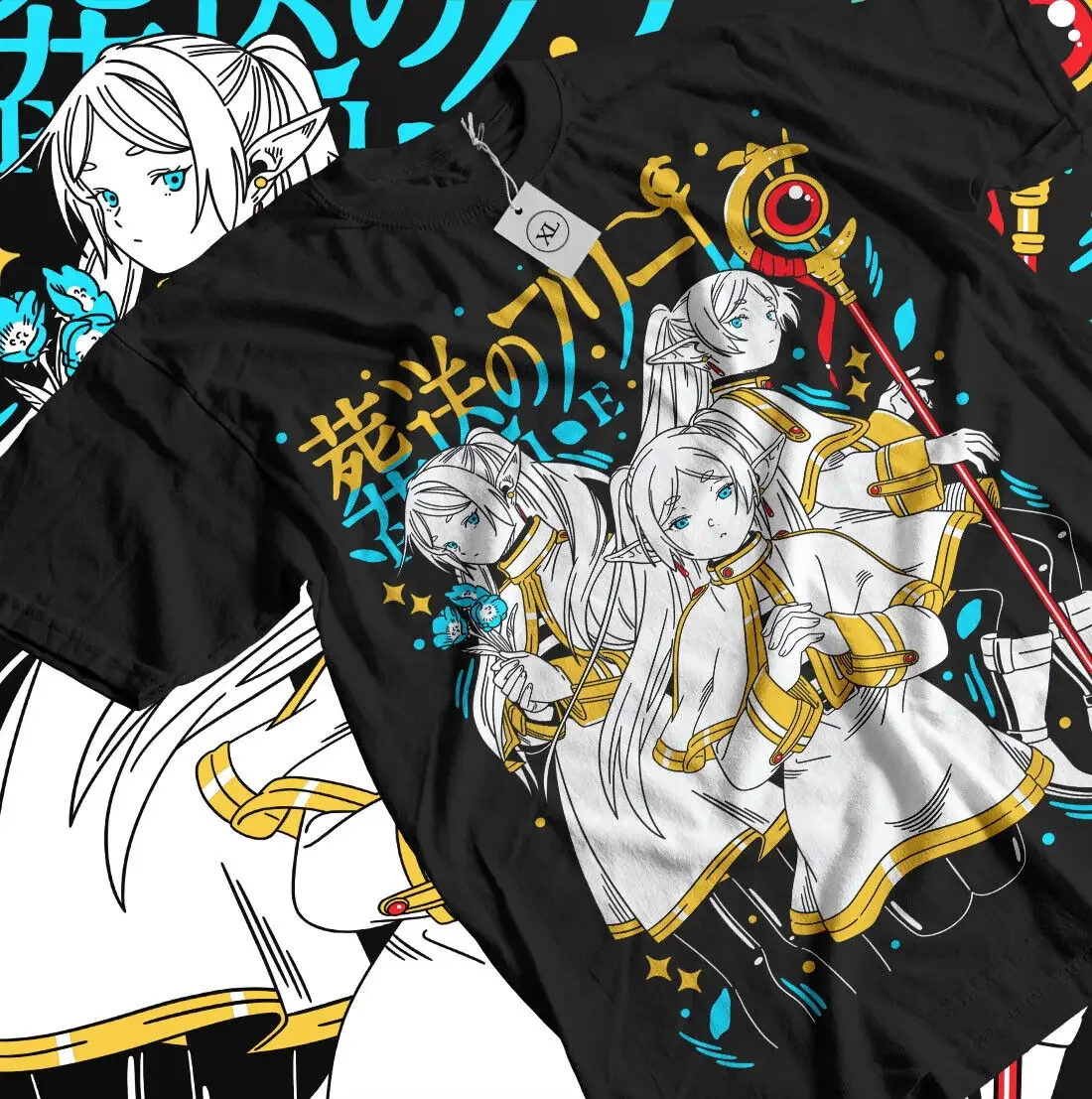 Frieren T-Shirt au-delà du fin du voyage fougère Stark fille Anime cadeaux chemise toutes tailles