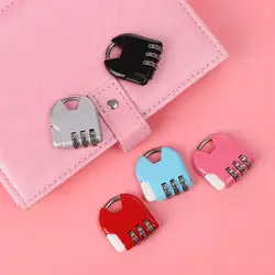 Password Lock Mini 3 Digit Code Combination Lock Travel Suitcase Luggage Padlock Diary Protector Practical Security Tools