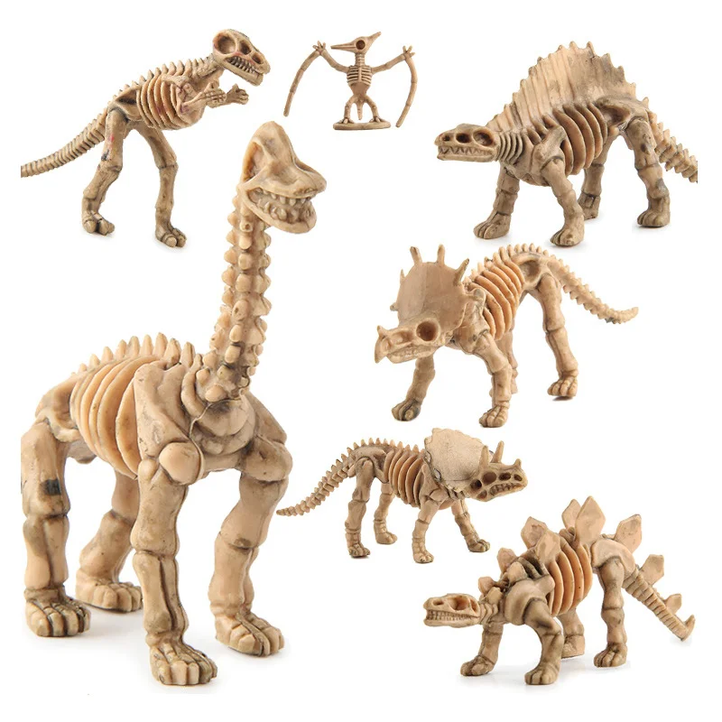 Jurassic Dinosaur Model Toy 2 Inches Dinosaur Skeleton Tyrannosaurus Rex Pachycephalus Children's Toy Christmas Gifts for Boys