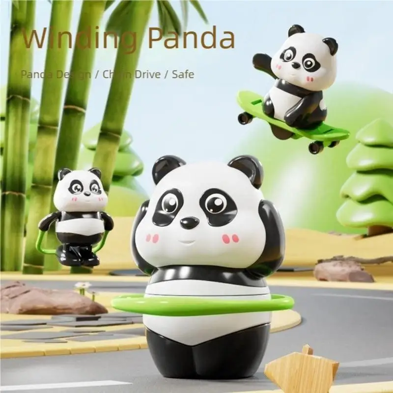 Mooi Panda Sports Ornament, Skateboarding Jump Rope Creatief ornament, vakantiegeschenk voor kinderen en volwassenen F19F