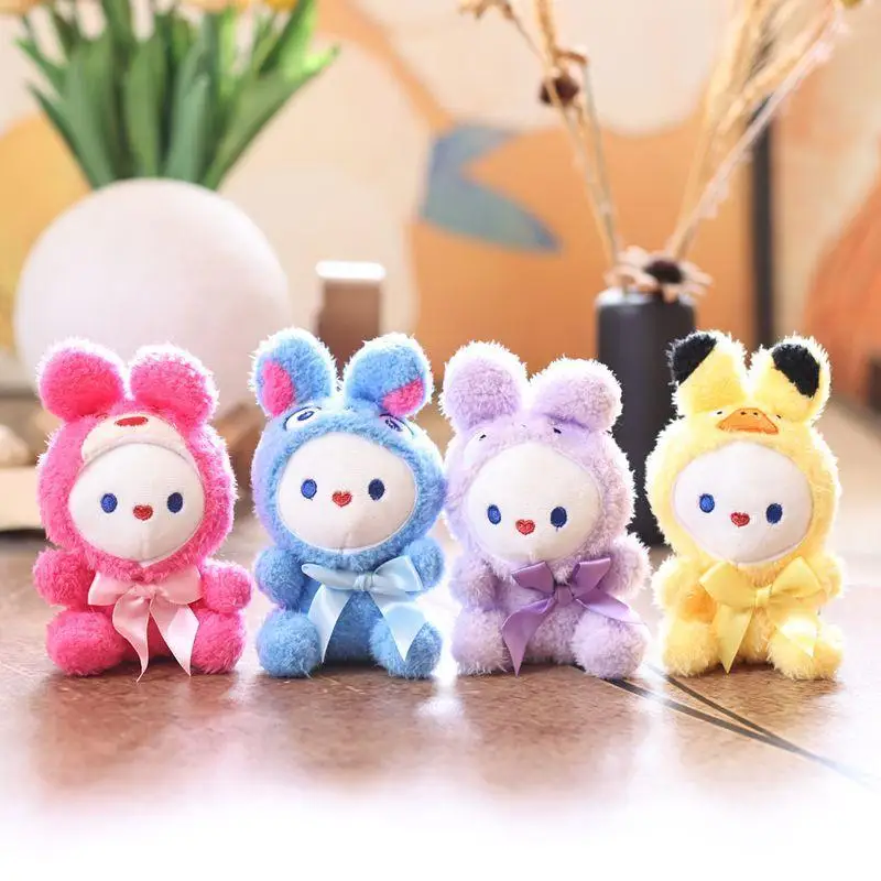 [Solo] lindo vestido cruzado conejito muñeco de peluche colgante llavero mochila colgantes decoración regalos