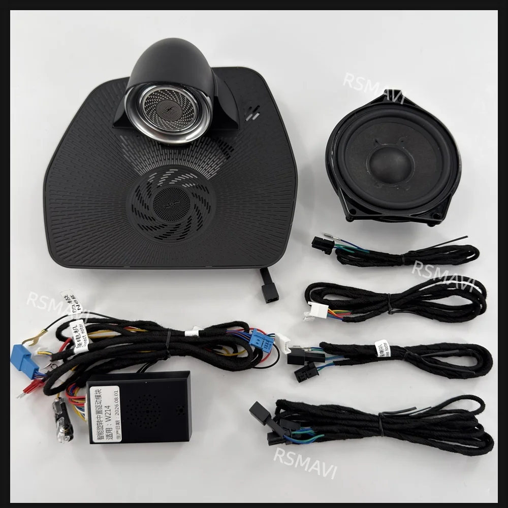 Rotating Center Speaker with Ambient Lighting for Mercedes-Benz C-Class Coupe 2015-2021 Standard Version Dash Audio Retrofit Kit