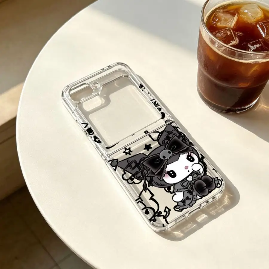 Чехол Sanrio Kuromi для Samsung Galaxy Z Fold 7 6 5 4 3 Z Flip 7 6 5 4 3