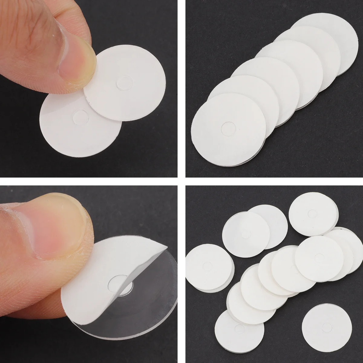 

20pcs Air Nozzle Pad 1.8Cm Transparent Double-Sided Tape Bike For Mountain Bike Rim Protection Valve Stem Guard