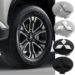 4pcs 60mm Car Wheel Center Hubcaps Emblem Sticker Auto Logo decalcomanie accessori per Mitsubishi RalliArt ASX Pajero Montero Lancer