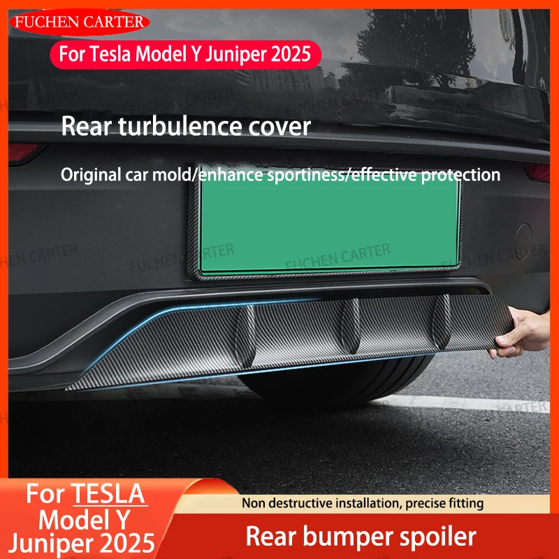 

For Tesla New Model Y Juniper 2025 Rear Bumper Diffuser Lip Spoiler Refit Protector Sports surround Body Kit Exterior Accessorie