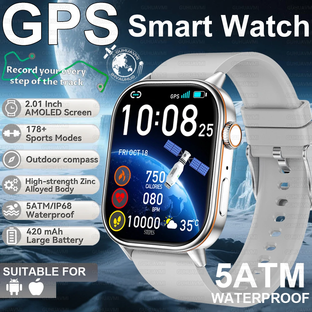 

2025 Новинка для Xiaomi, модные спортивные умные часы для мужчин, 178 + спортивные режимы, GPS, IP68, водонепроницаемые, HD, Bluetooth, часы с трекером здоровья