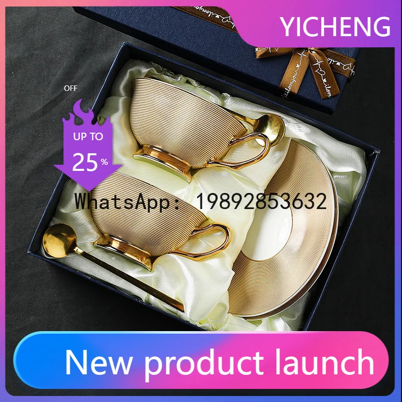 

LYY Coffee Cup Set for Home Use, High-End Luxury Afternoon Tea Set