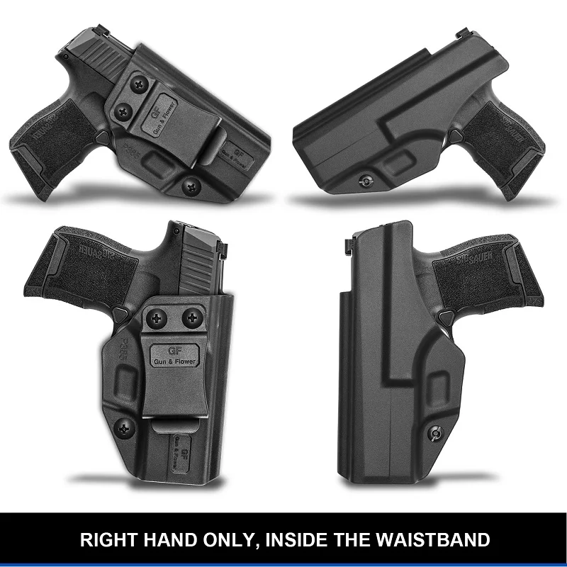 Funda IWB compatible con: Sig Sauer P365, P365 SAS y P365, microbanda interior, bolsa táctica de polímero para mano derecha