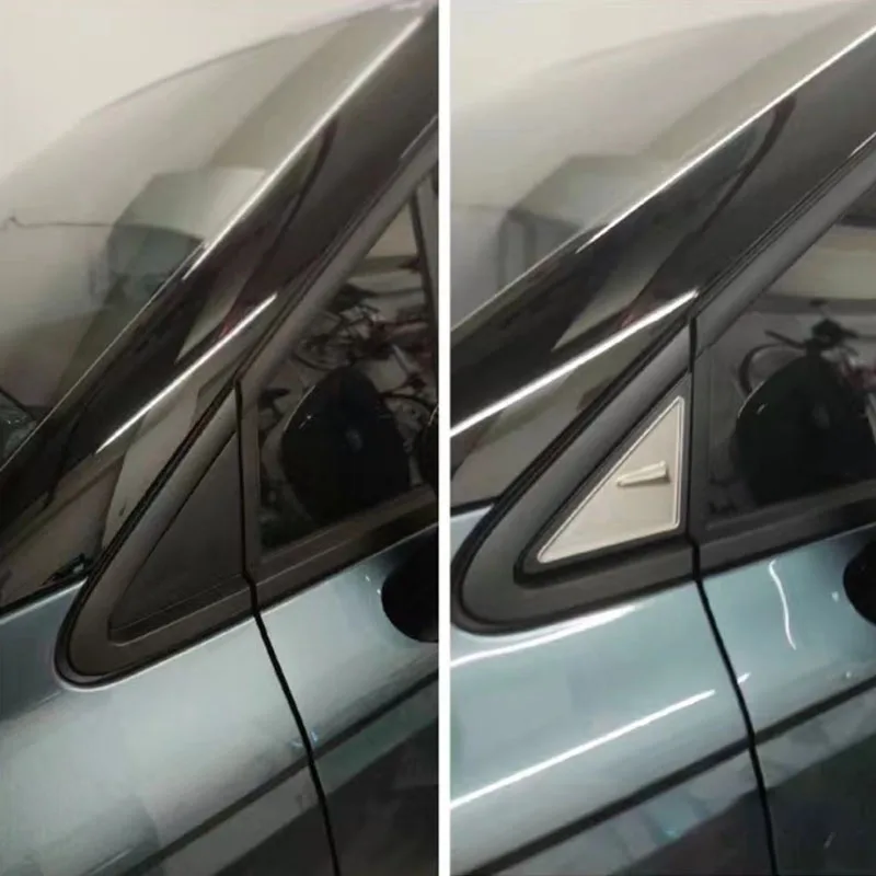 For Kia Carnival Sedona KA4 2021 2022 2023 2024 Front window triangle decoration made of stainless steel material