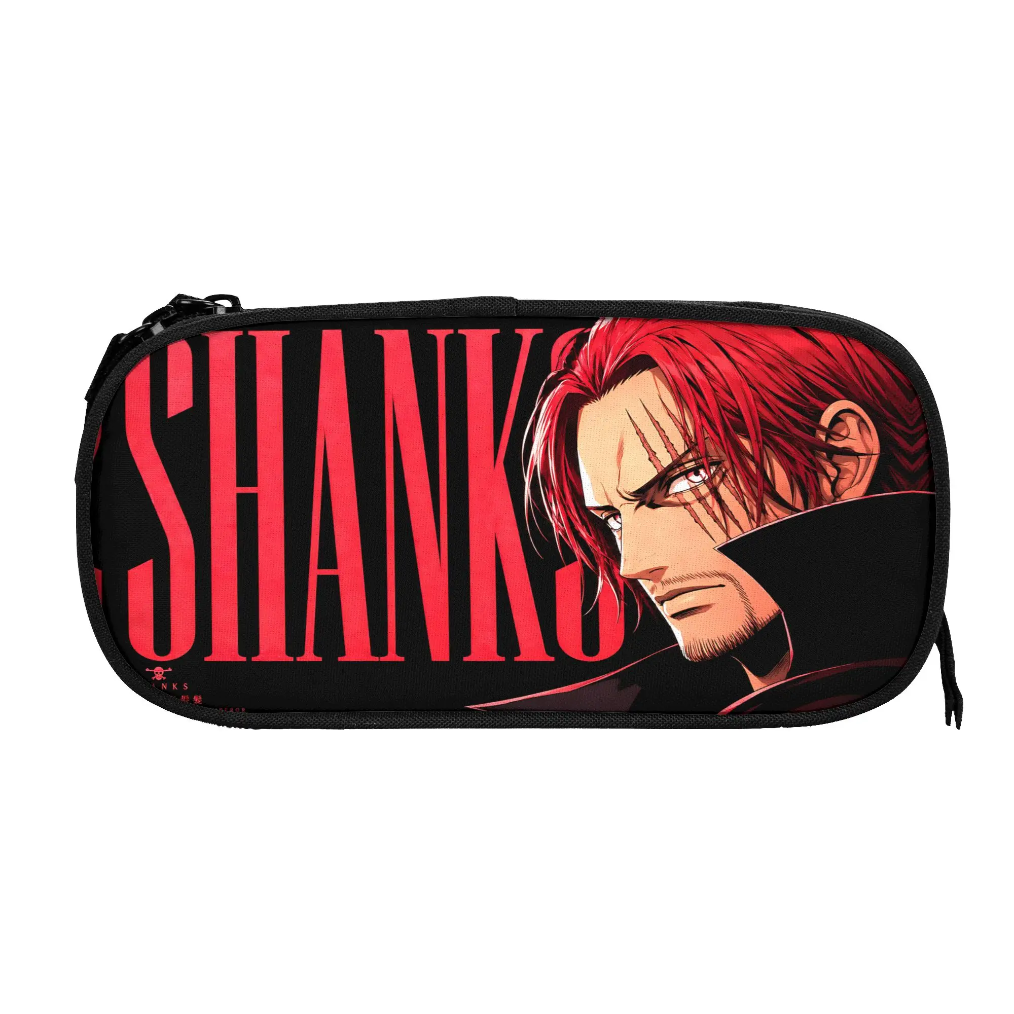 Custom Anime One piece Theme Large Capacity Bags for Child RED HAIRED SHANKS School Pencil Bag for Boys Gilrs Kids