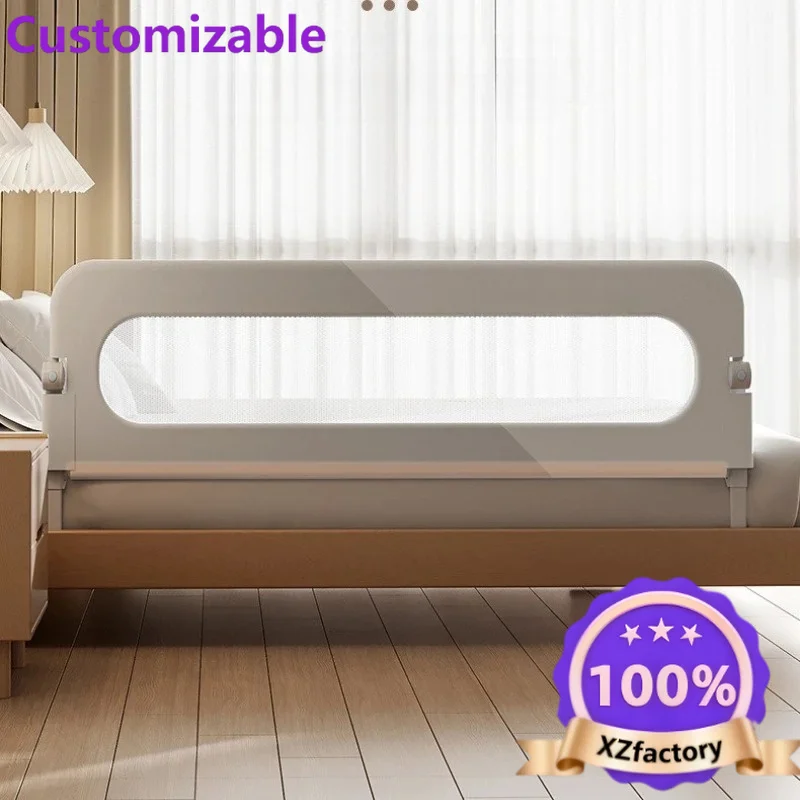 Customizable Bed Guard Rail for Twin Queen King Adjustable Folding Up Portable Bed Rails Guard