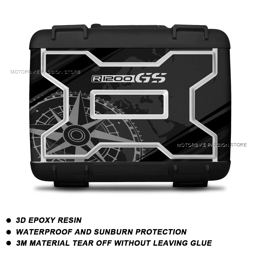 R1200GS Motorcycle Toolbox Sticker Suitable For BMW Vario Case R 1200 GS r1200gs r 1200 gs Easy To Remove Sticker 2006-2012
