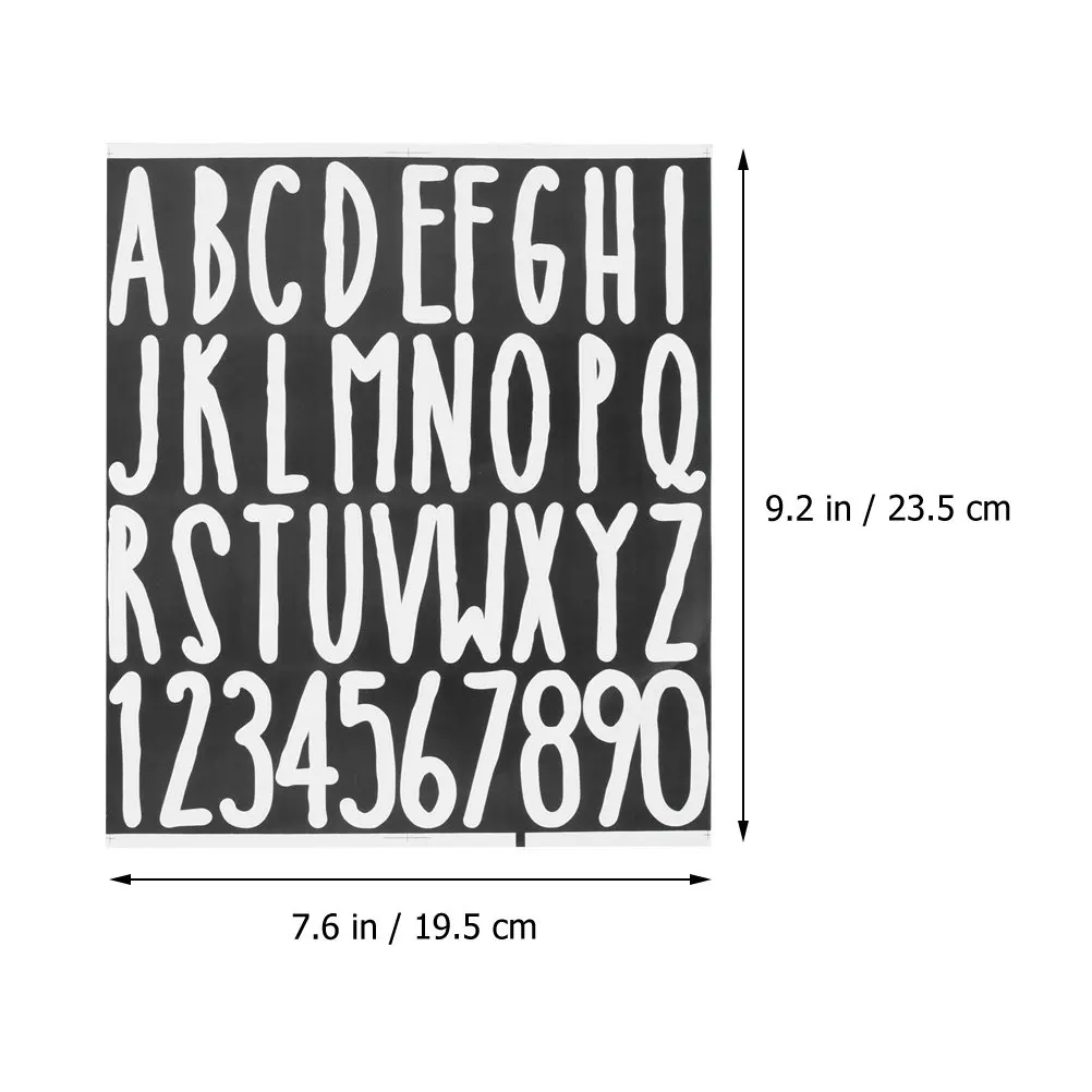 Removable Vinyl Alphabet Stickers – 6 Sheets DIY Letter Decals for Doors, Mailbox, Cars, Trucks, Homes, Offices, Classrooms