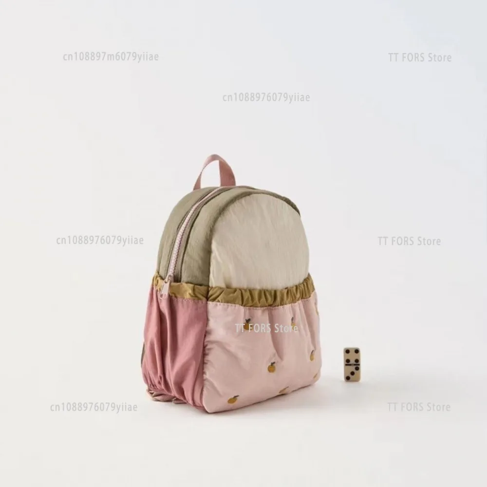 

Little Apple Embroidery Children's Backpack Lightweight Cute Boys and Girls Fashion Schoolbag Suitable for Preschool