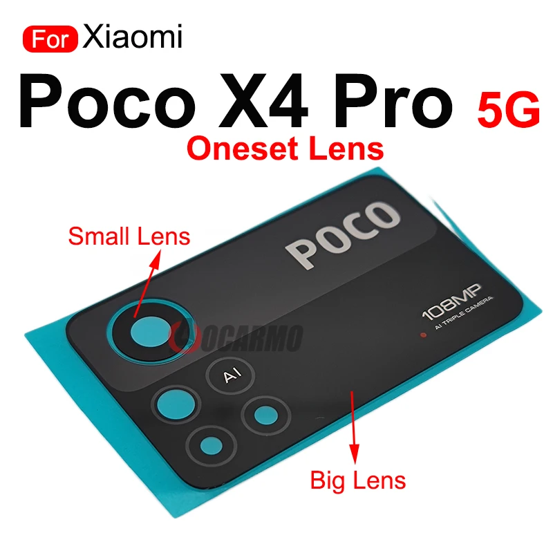 Back Camera Lens For Xiaomi POCO X4 Pro 5G Rear Camera Lens Glass Replacement PartS