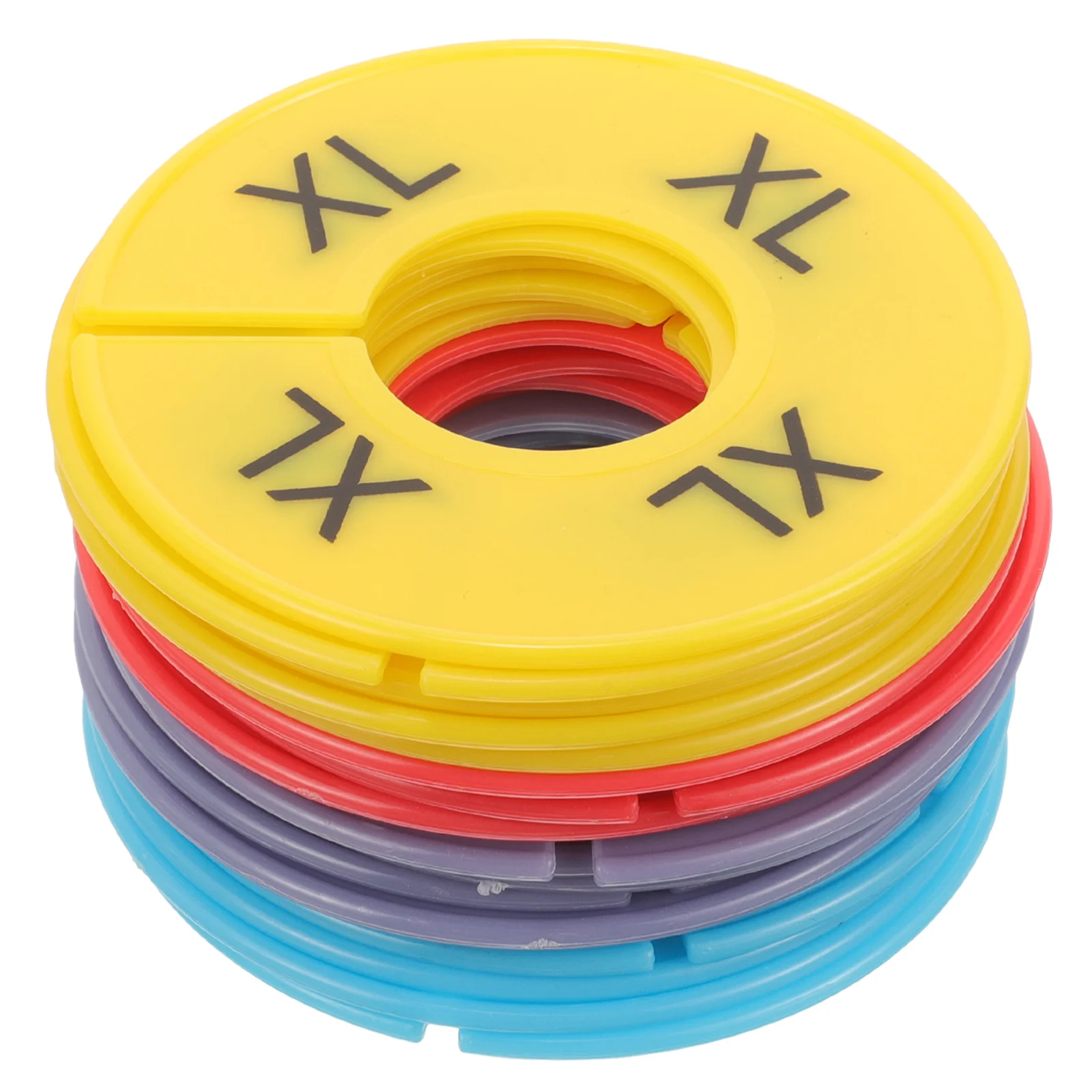 

20Pcs Clothes Size Dividers Plastic Hanging Closet Organizers for S M L Xl Clothing Rack Dividers Store Shelf Separators