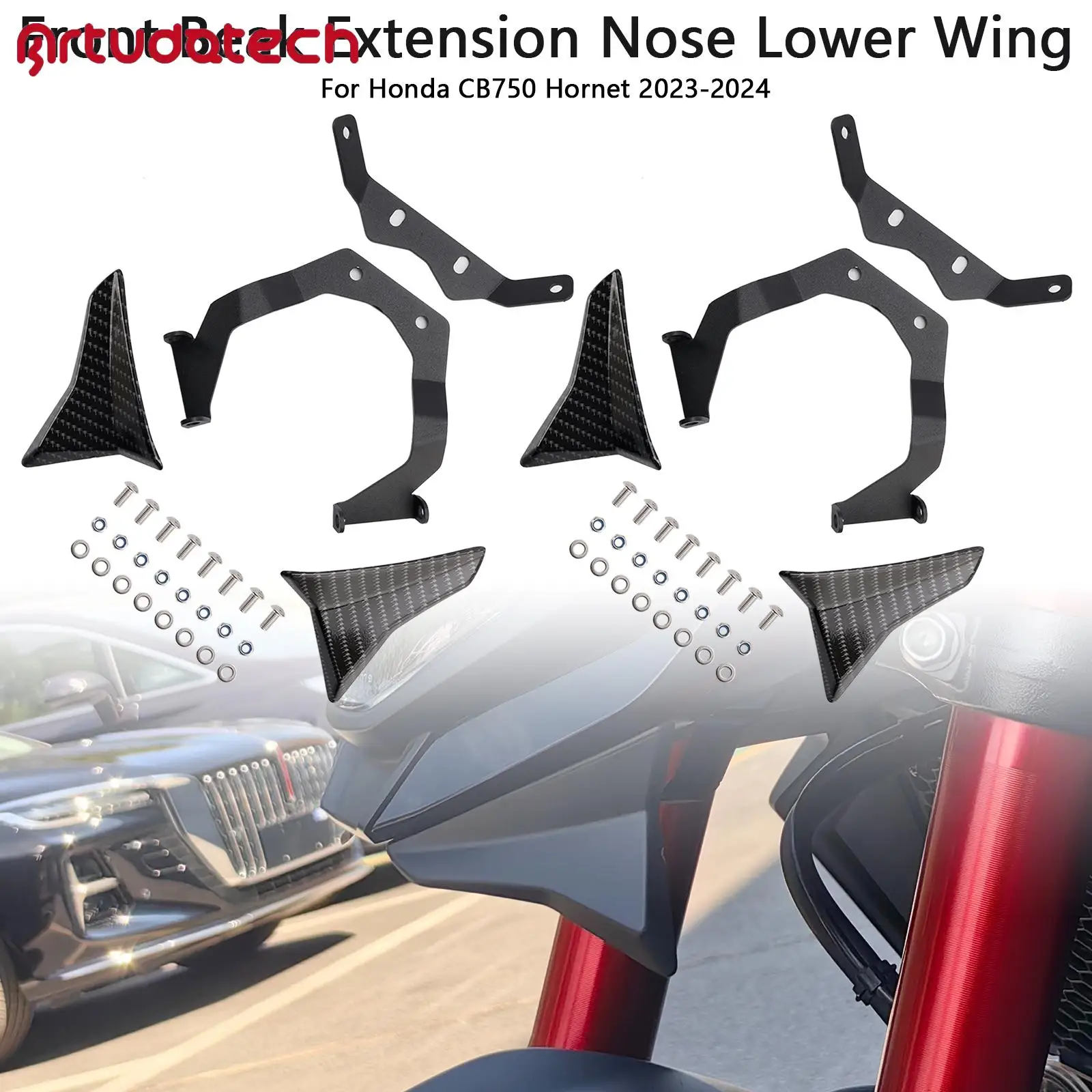 

Удлинитель переднего клюва, нижнее крыло для Honda CB750 Hornet 2023-2024