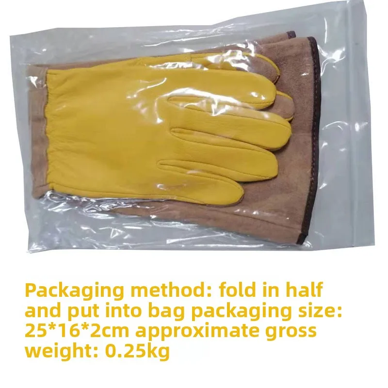 Long Garden Gloves for Gardening Work, Cowhide Material Durable, Thorn-Proof & Cut-Resistant | Not Suitable for Welding