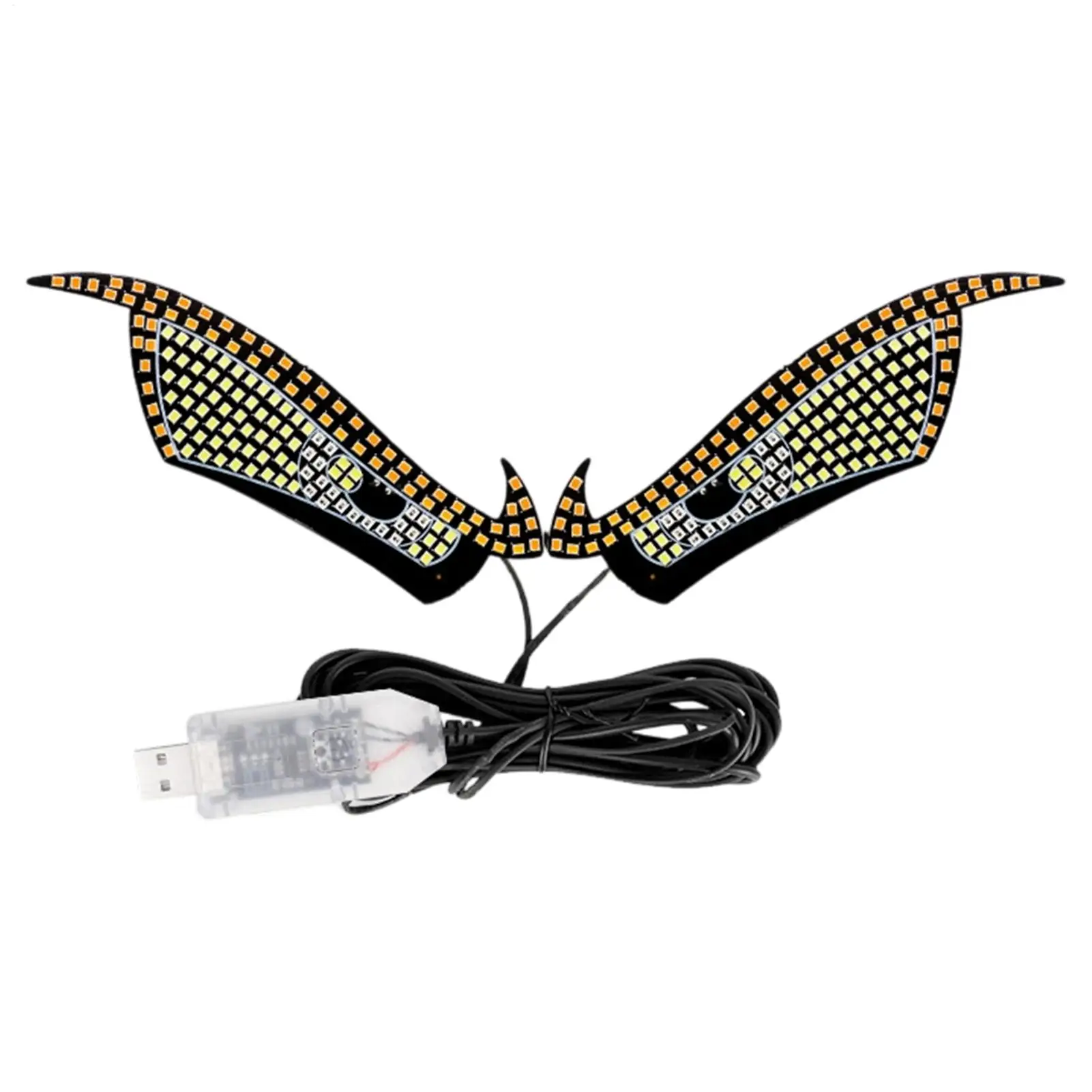 LED Eyes For Car Windshield 11 Modes LED Warning Waterproof Decoration Funny Car Window Sign For Truck Motorcycle Bike Cart