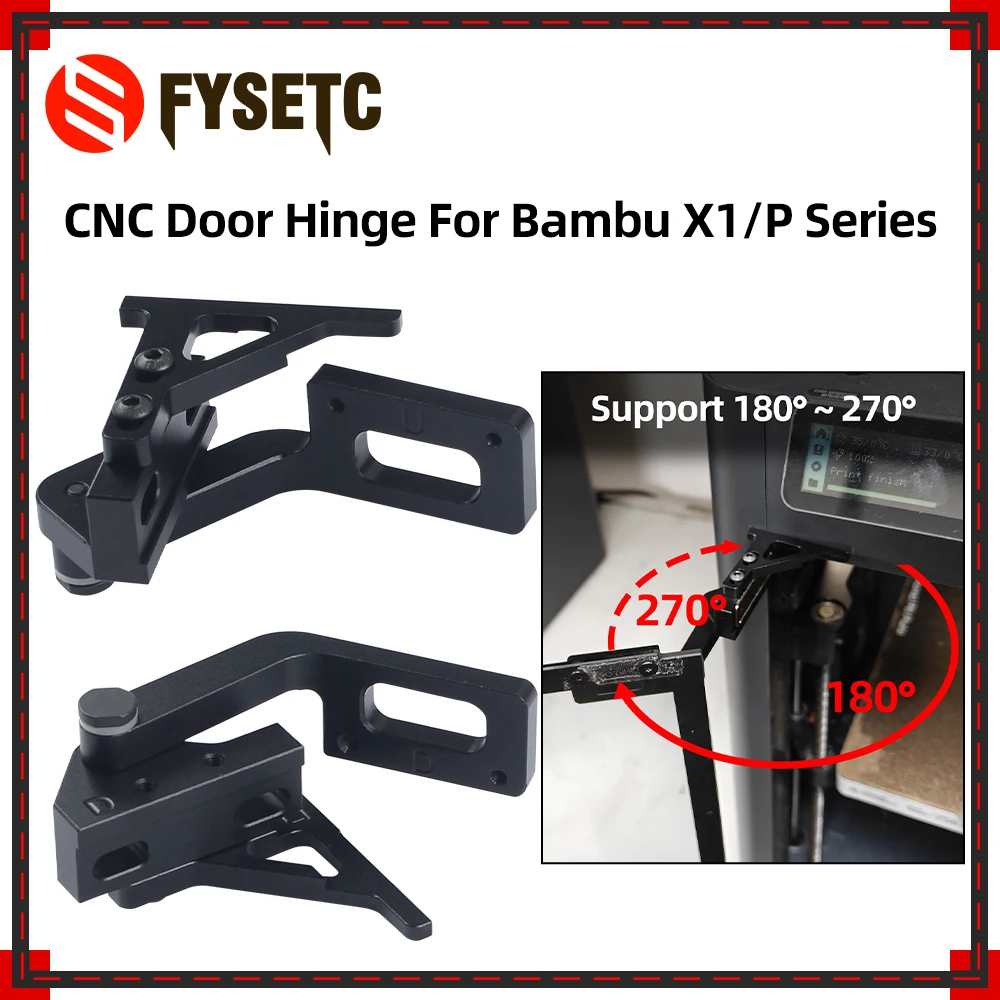 

Улучшенная дверная петля с ЧПУ для Bambu X1/серии P: прочная и повышенной устойчивости для деталей 3D-принтера