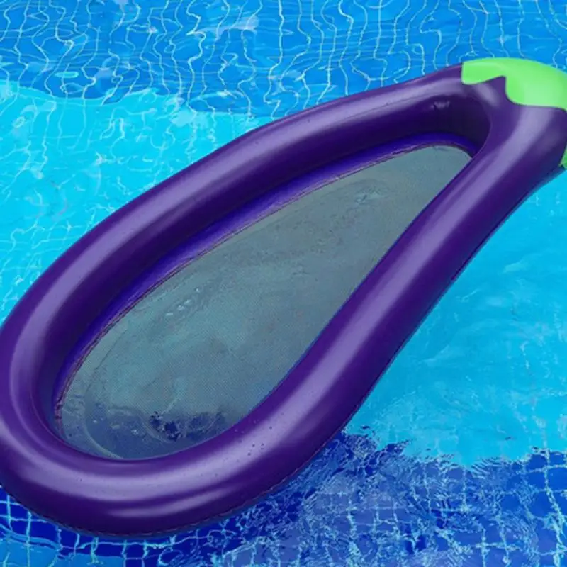 Summer Swimming Pool Floating Inflatable Eggplant  Mattress Swimming Ring Circle Island Cool Water Party Toy boia piscina ChildR