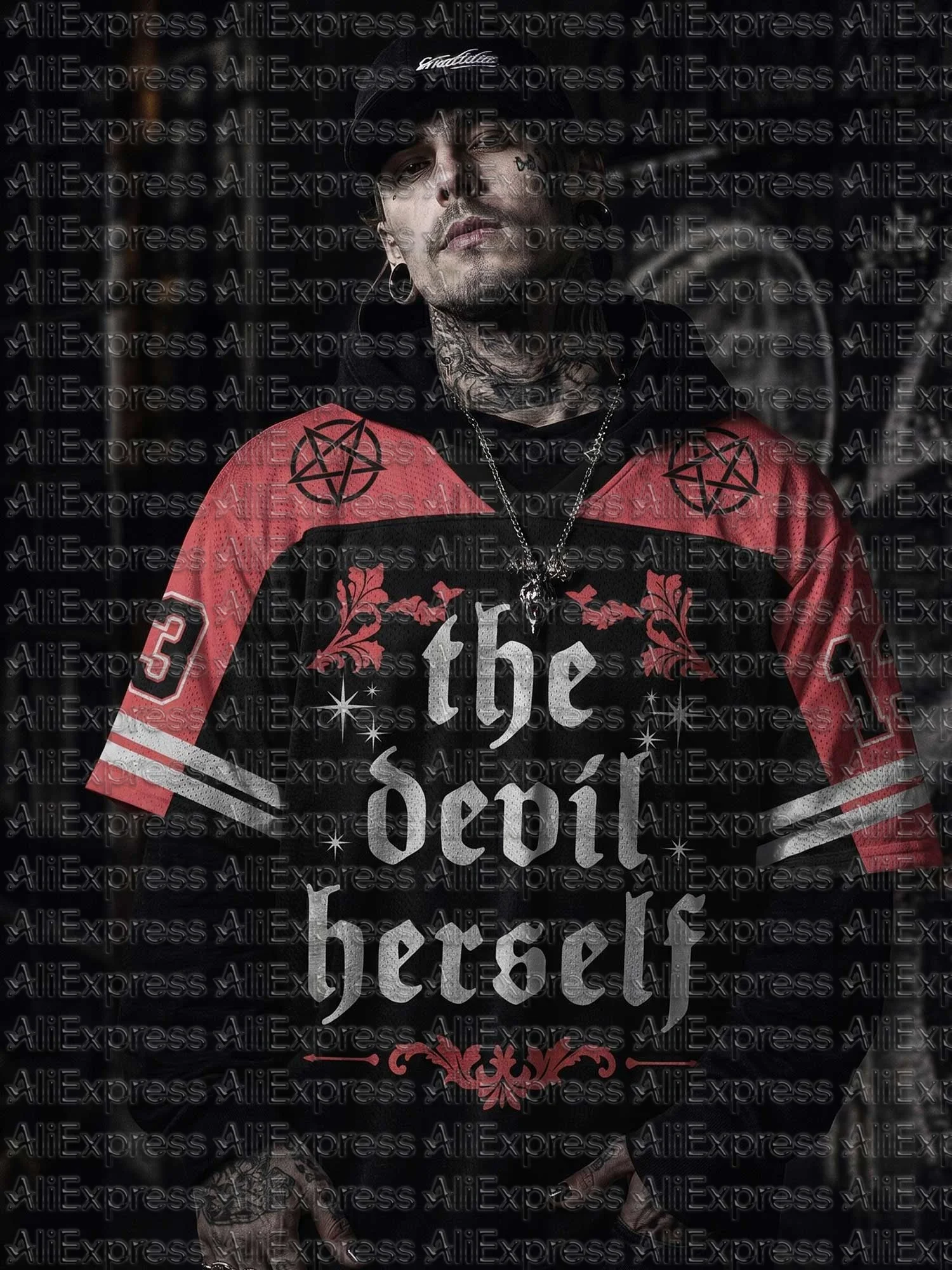 2026 New Movie Sports Fashion Adult and Children's Short Sleeve V-neck Street Eye Clothing Gothic Style Horror Fans Gift