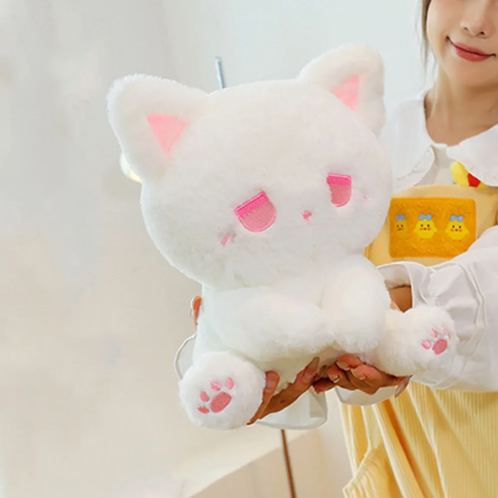 Poupée en coton Emo ours en peluche poupée jouet dessin animé confortable chat noir en peluche peluche peluche peluche poupée jeter oreiller