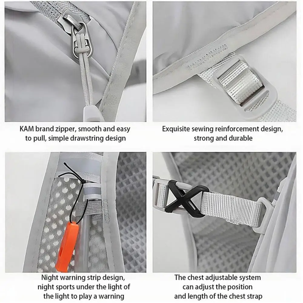 Outdoor Running Hydration Vest Trail Running Backpack Breathable Ultralight Hydration Vest Marathon Bicycle Bag Climbing Bag