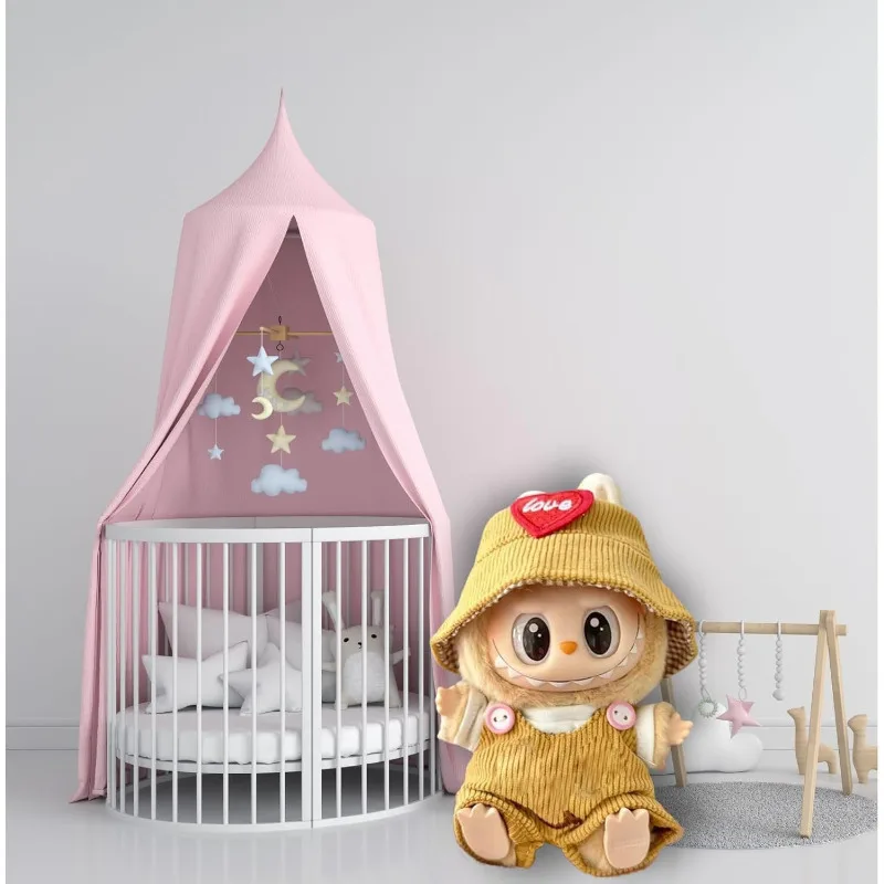Ropa Labubu para muñeca, conjunto de ropa para accesorios Labubu, ropa para sentarse Labubu hecha de tela mezclada de algodón (sin muñeca)