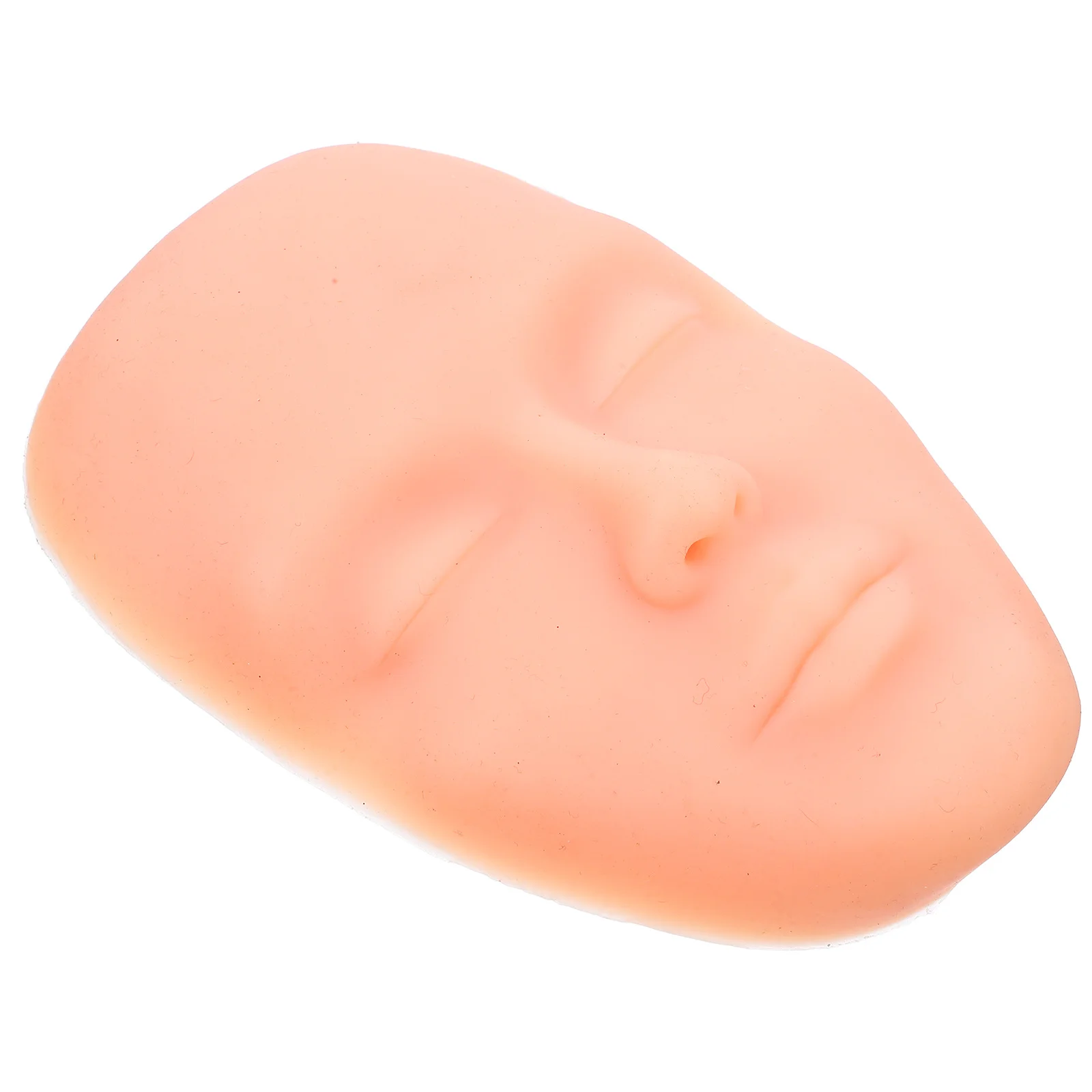 

Доска для лица для практики макияжа, мягкая силиконовая накладная голова для тренировки татуировки бровей, губ и глаз, модель азиатского тона кожи, голова манекена