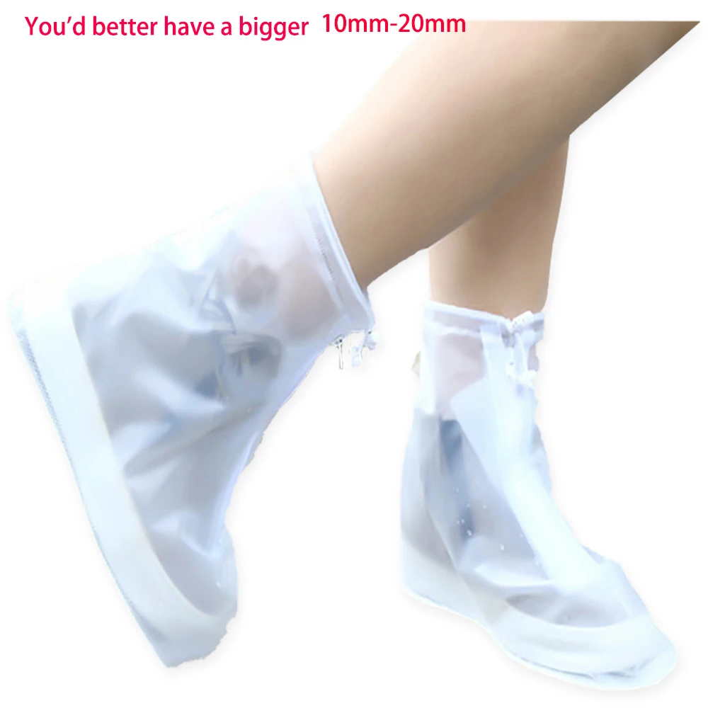 Waterproof Silicone Shoe Cover Can Be Reused Anti-slip Wear-resistant Rain Shoes Cover waterproof boots outdoor rainy days