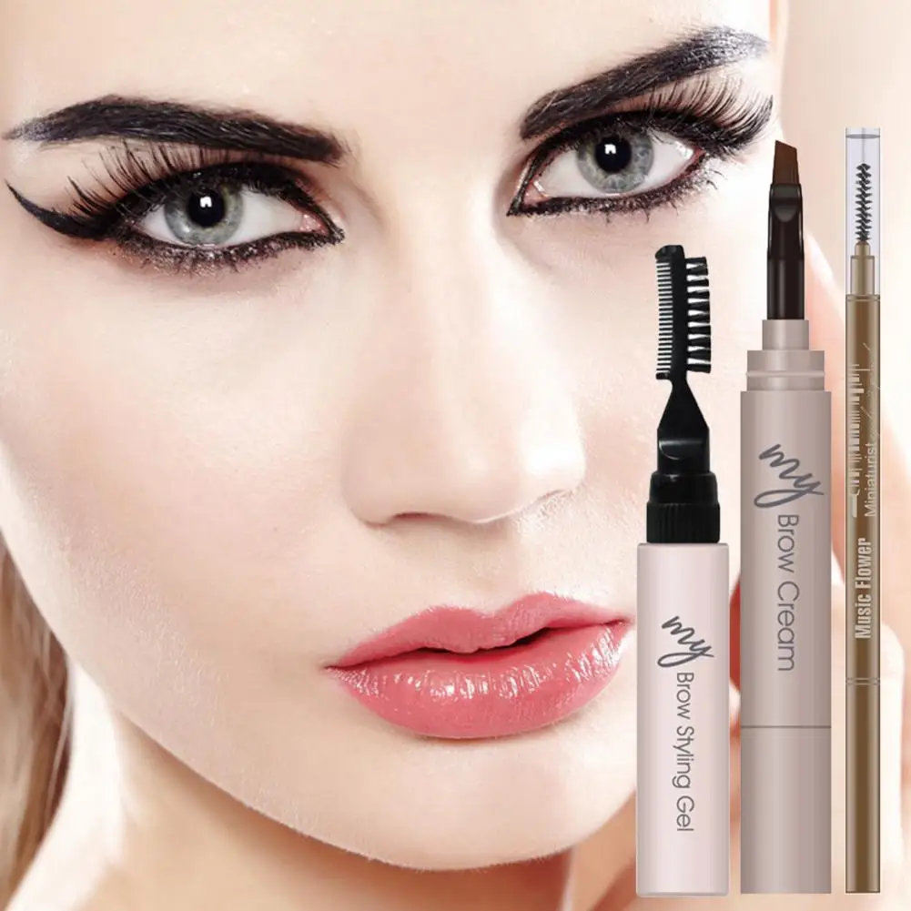 Sweat-Proof Multiple Colors Brow Cosmetics Makeup Tint Long Lasting Pencil for Beauty