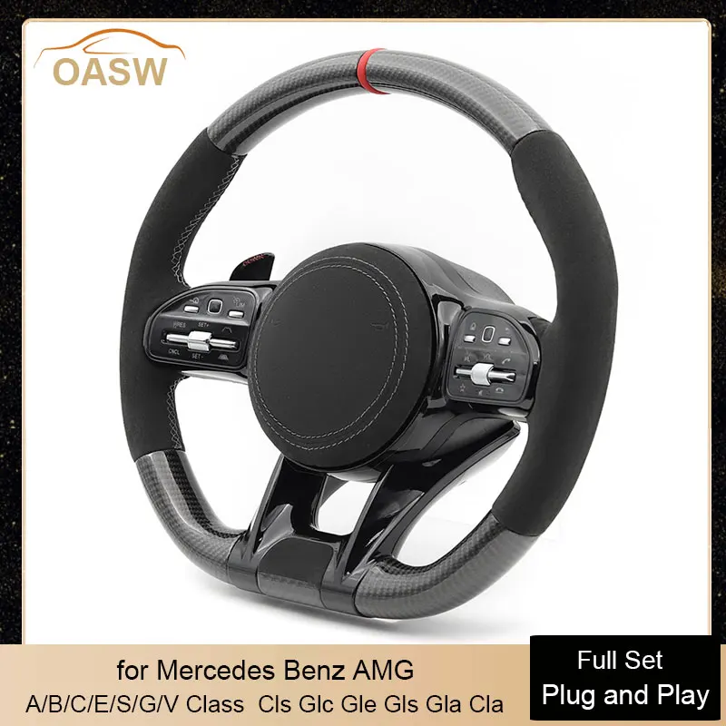 

Real Carbon Fiber Car Steering Wheel Assembly for Mercedes Benz AMG W190 W204 W205 W166 W167 W177 W217 W222 W223 W257 W292 W463