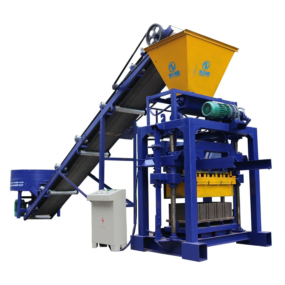 Kaidong QT4-35B Hollow Block Making Machine Concrete And Cement Brick Producer Small Block Moulding Machine Brick Block Machine