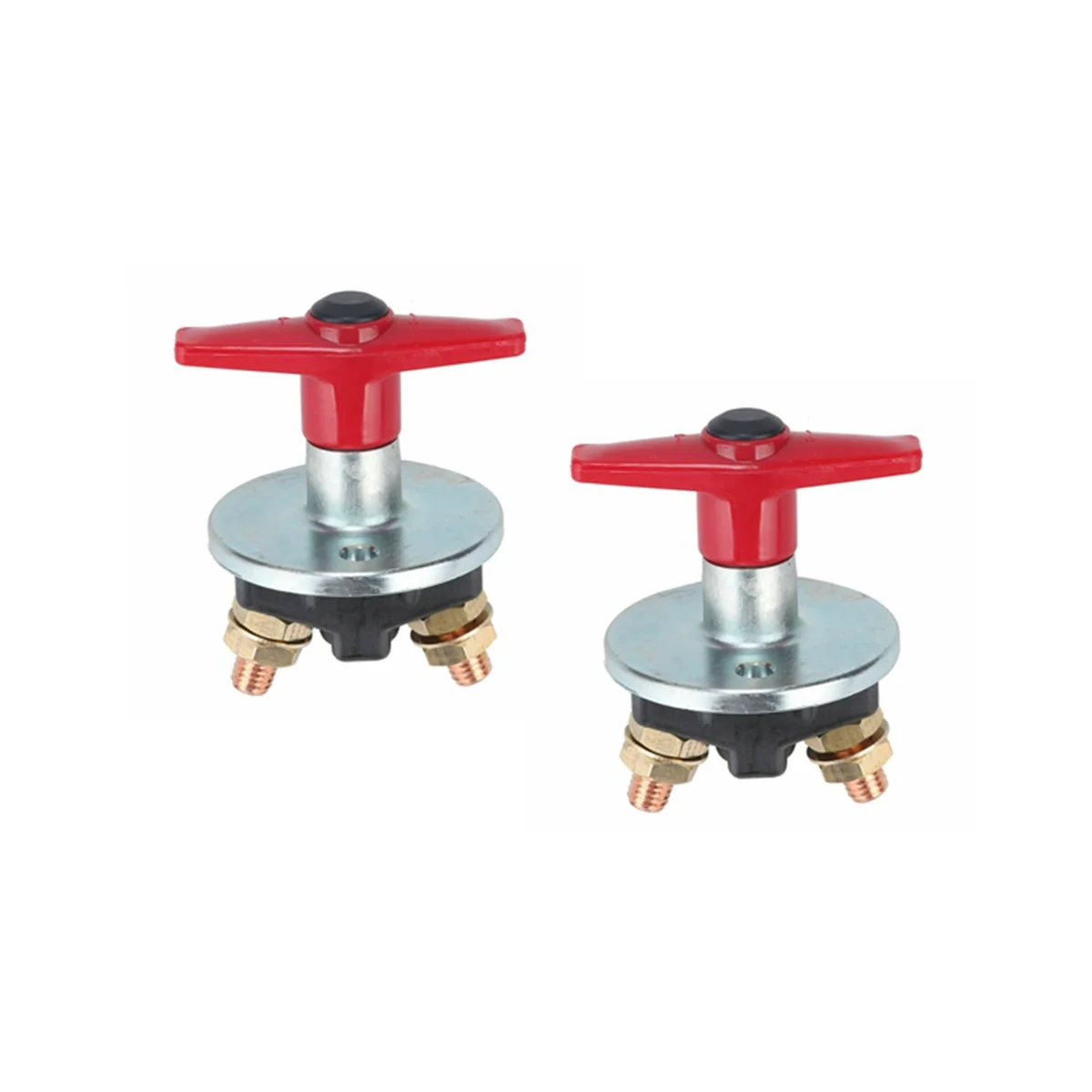 2 Pcs 1500 Amp Fixed Key Battery Isolator Cut Off Kill Switch 12V / 24V Heavy Duty Electrical Switch