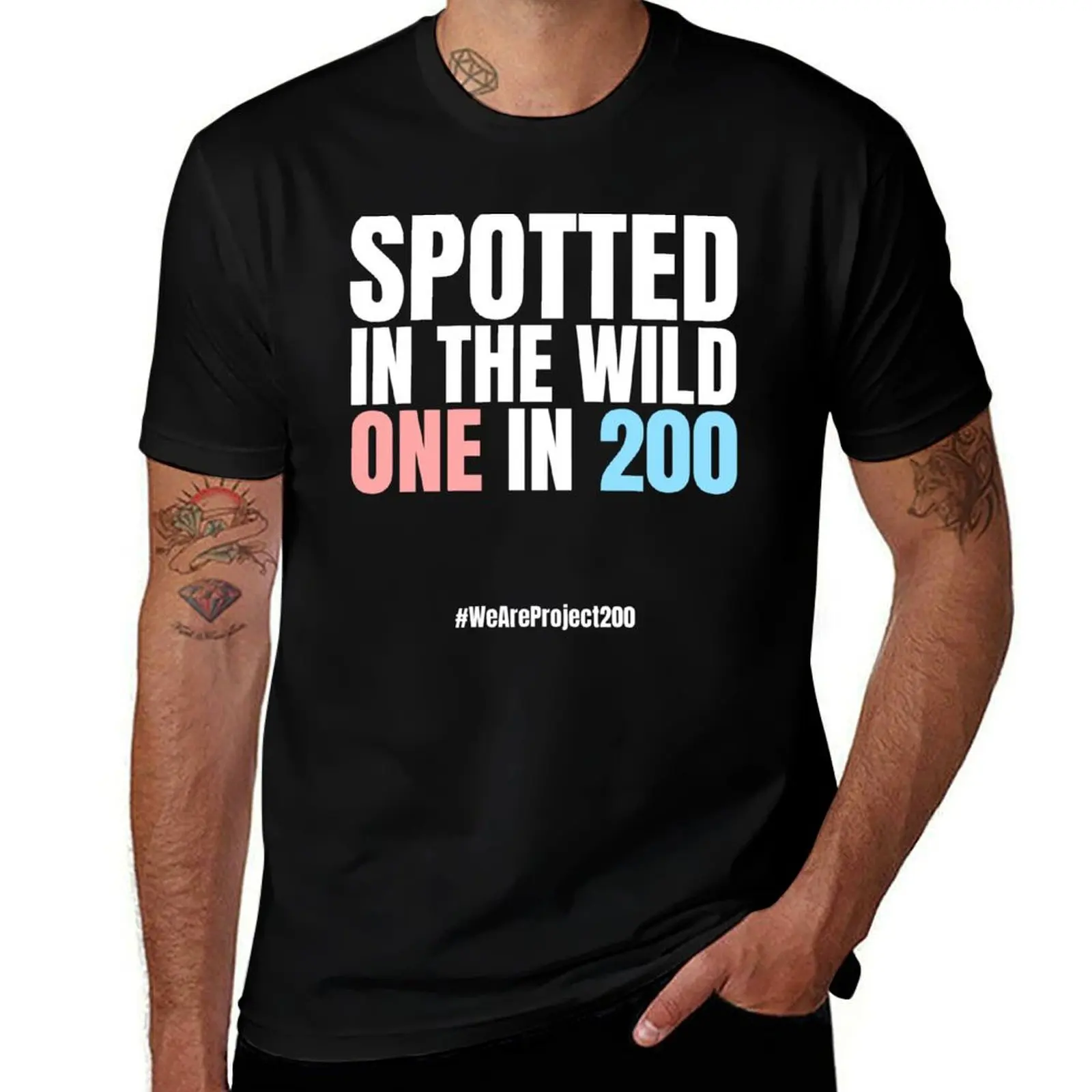

Spotted In The Wild - Trans Visibility T-Shirt boys animal print anime heavyweights t shirts for men graphic