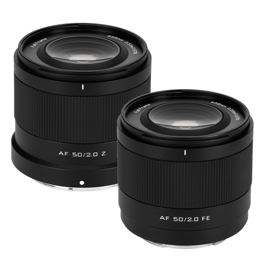 Viltrox AF 50mm F2.0 objectif principal plein cadre à mise au point automatique pour Sony E Mount A7III A7IV A7V A7RIII A7C Nikon Z Mount Z6 Z7 Zf caméra