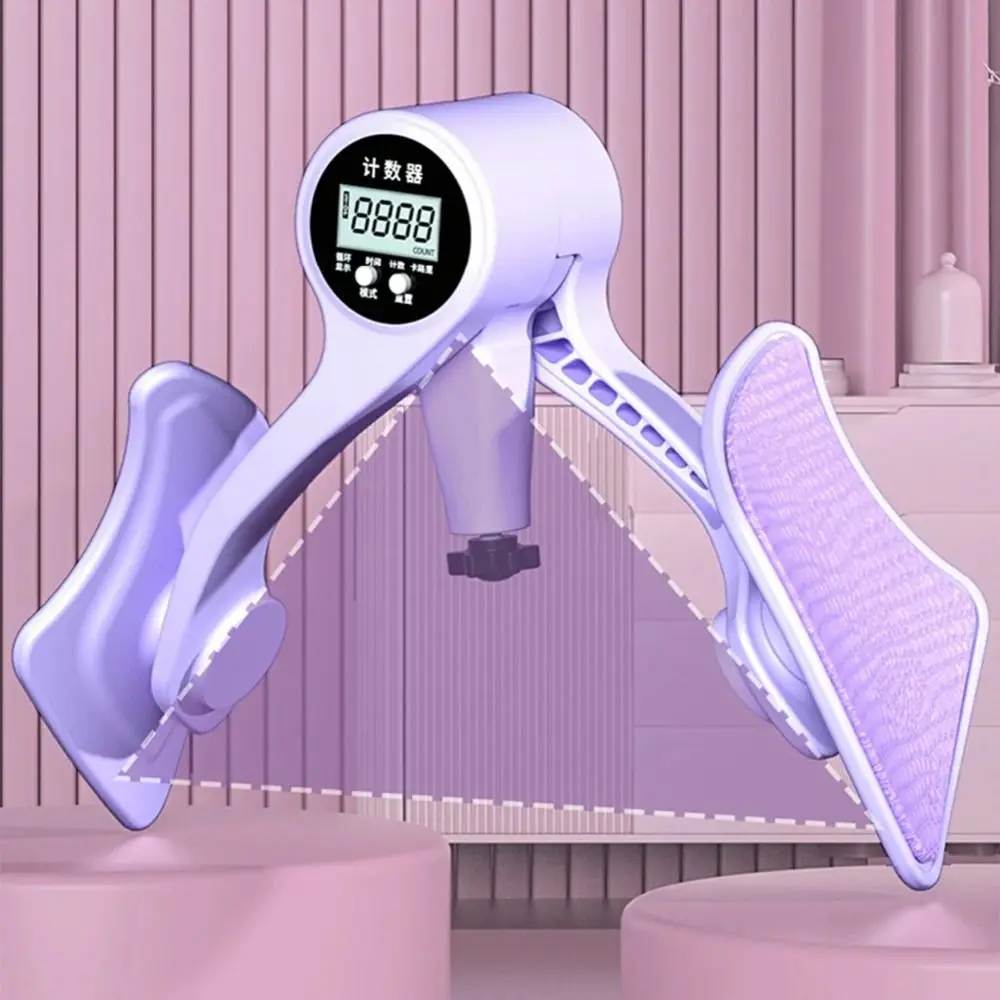Strength Adjustable Pelvic Floor Trainer Digital Counter Battery Powered Thigh Master Exerciser 360 Degree Rotation