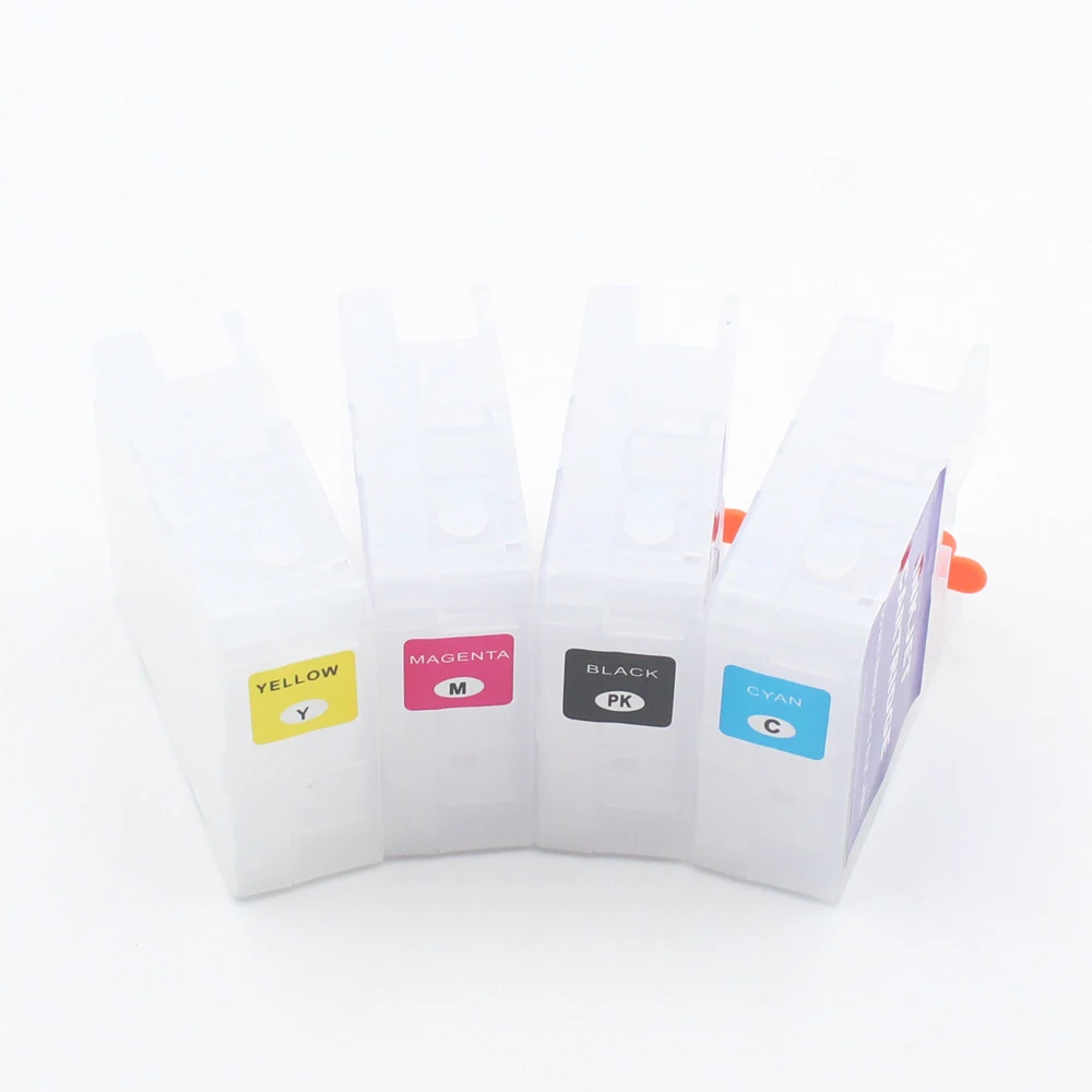 

4 Colors Empty Refillable Ink Cartridge No Chip For Epson CW-C6500 C6000 CW-C6530P 6530A 6030P 6030A CW-C6520P C6020 Printer
