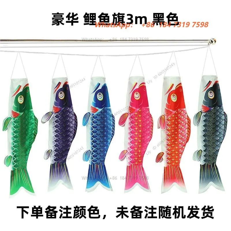 Koi canopy, fish flag, festival streamer pendant props, spring carp flag