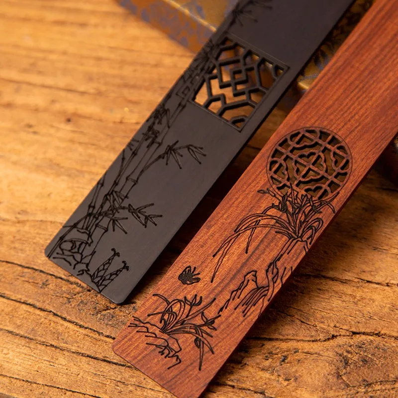 Custom Chinese Style Bookmark with Tassel Elegant Vintage DIY Blank Bookshelf Decor for Book Lovers Writers Students Reading