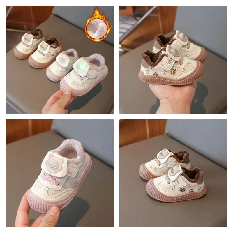 

Детские мягкие кроссовки для детей 0-5 лет, утепленная обувь с мягкой подкладкой для мальчиков и девочек, розовая мягкая нескользящая детская хлопковая обувь, детские сапоги