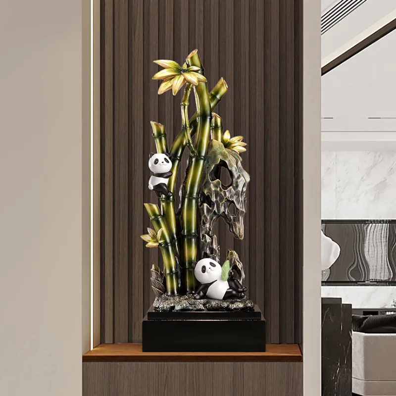Entry door Gaosheng panda entrance ornaments move to new home living room TV cabinet niche decorations housewarming gifts