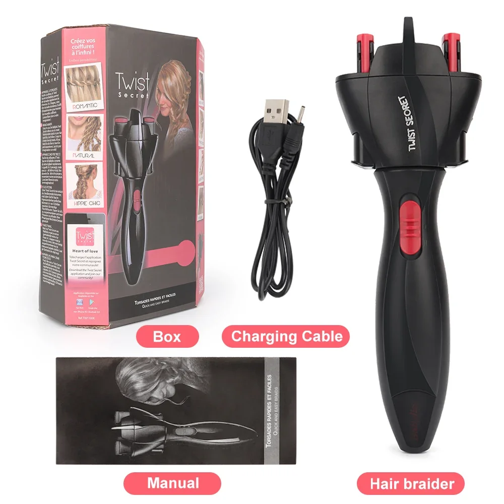 Braider automatico di alta qualità per capelli Fast Styling kotter Smart Electric Braid Machine Twist intrecciato Curling Dreadlocks