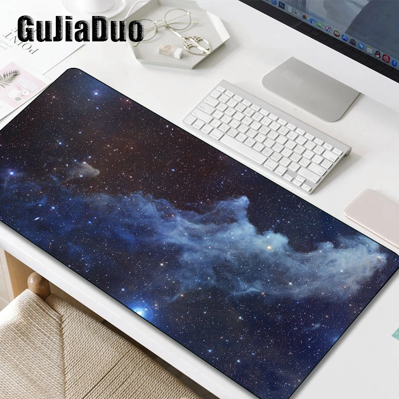 

GuJiaDuo Universe Fantasy Art Mouse Pad Notebook Keyboard Waterproof and Non-slip Milky Way Mousepad PC Stuff Accessories Carpet